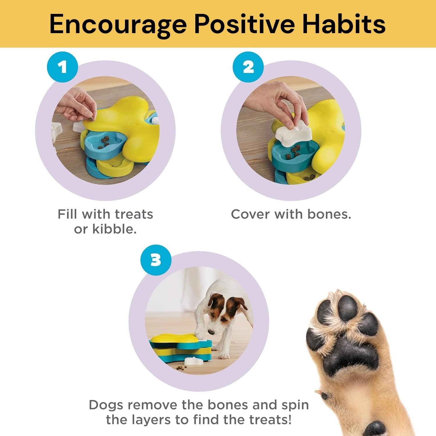 EZONEDEAL Pet Dog Puzzle Toy Tornado Interactive Pet Treat Dispenser Games Slow Feeder Improve IQ Training Dogs Puzzle Toy