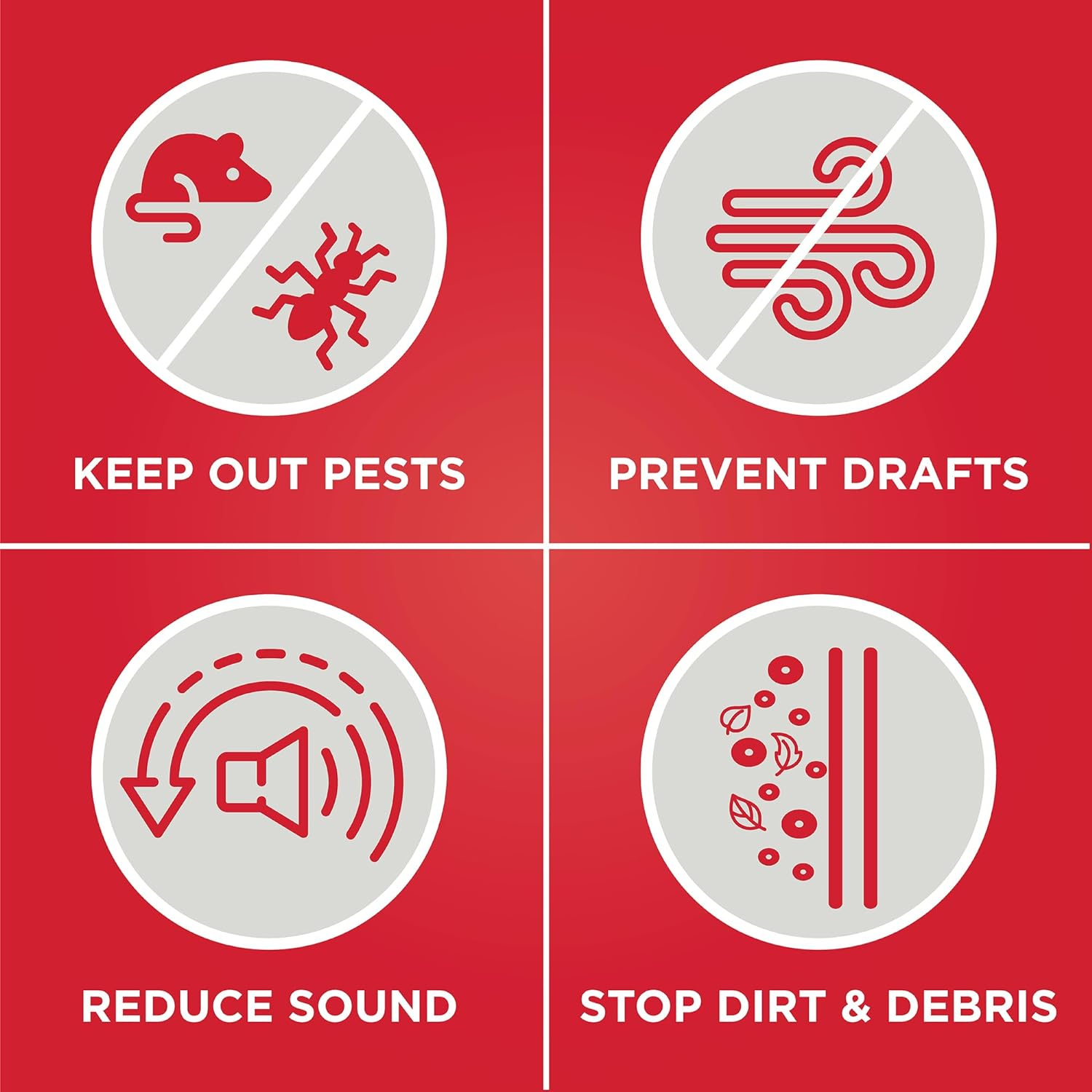 M-D Building Products Manufacturers Direct Door Seal Cinch 36" WHT by Mfrpartno 43336, 36 Inch, White image number 1