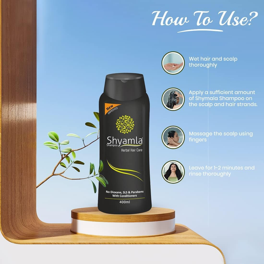 Trichup Shyamla Shampoo 400Ml (400Ml - Pack of 2) image number 3