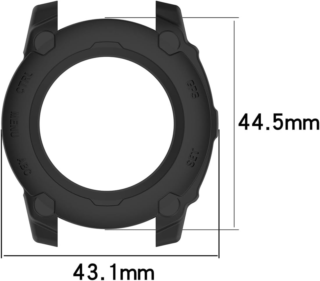HOMTERN Case for Garmin Instinct E 40Mm,Flexible Silicone Armor Cover Shell Shockproof Scratch-Proof Drop-Proof Protector Case,Gary image number 1