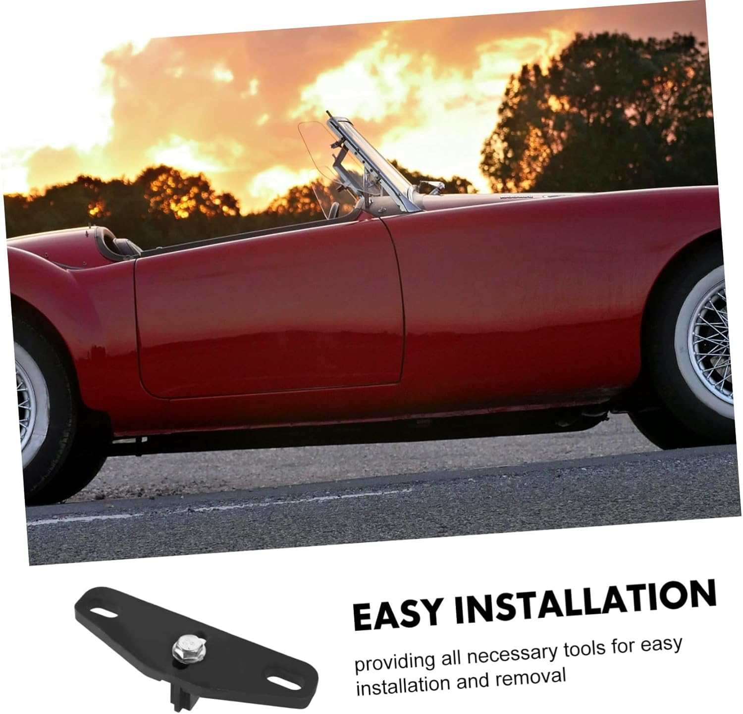 DINHEAROM 3Pcs Flywheel Fixing Tool Kit Automotive Timing Tool Gear Wrench for Cars Trucks Fuel Oil Tank Bracket Lock image number 1