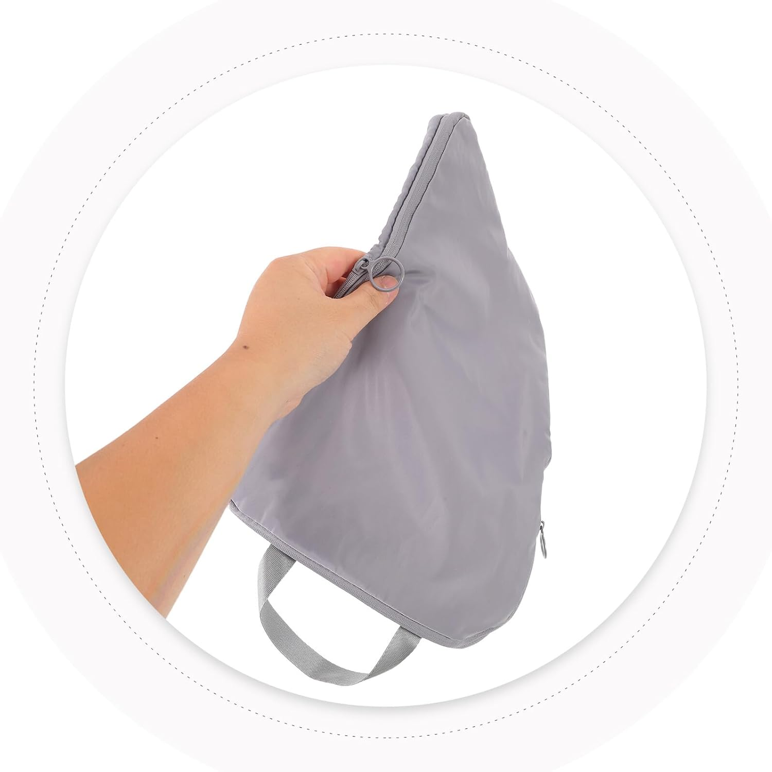 WRITWAA 6PCS Travel Suitcase Organizer Bags Set Gray Memory Fabric, Double Zipper Packing Cubes for Clothes and Cosmetics, Portable Luggage Organizer for Business Trips and Travel image number 1