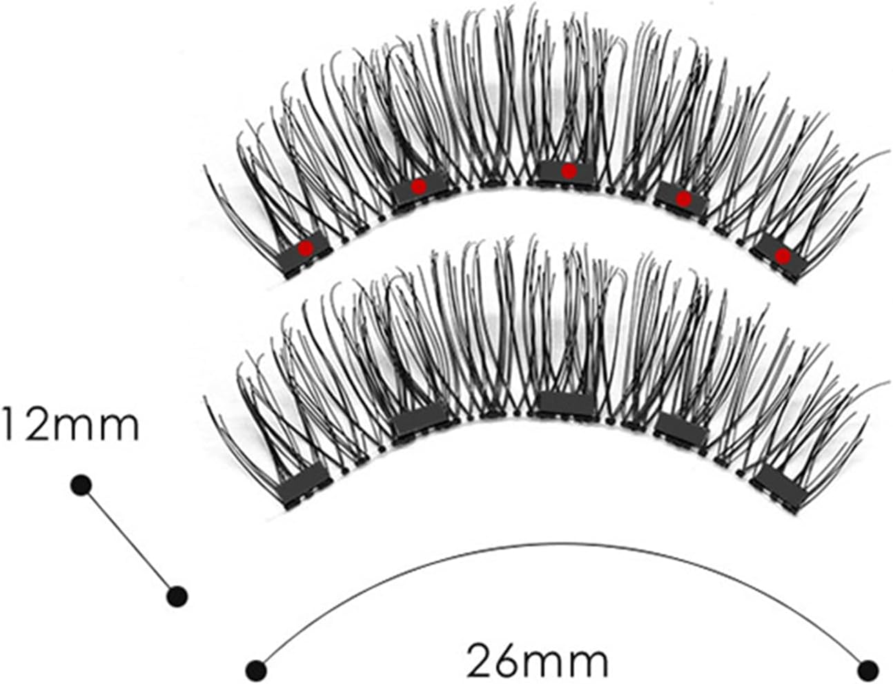 Magnetic Eyelashes | 1 Pair False Eyelash and Applicator for Natural Look | Light Magnetic Eyelashes with Applicator Kit, Reusable Long Lasting Magnetic Eyelashes Zalhin image number 6