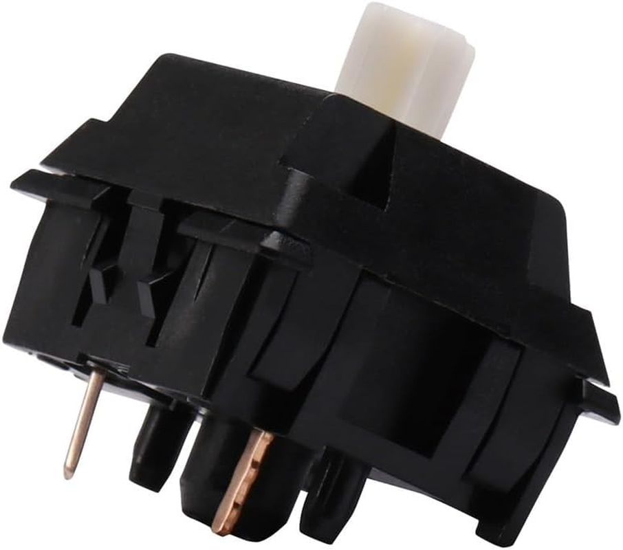 Gazzew Boba Black U4 Switch V2, Pre-Lubed Silent Tactile Switch for Custom Mechanical Keyboard(62G,110Pcs)