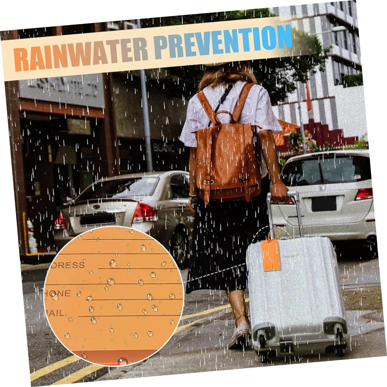 FOMIYES 8Pcs Luggage Tag Suitcase Tags Travel Accessories for Suitcases Hand Luggage Name image number 2