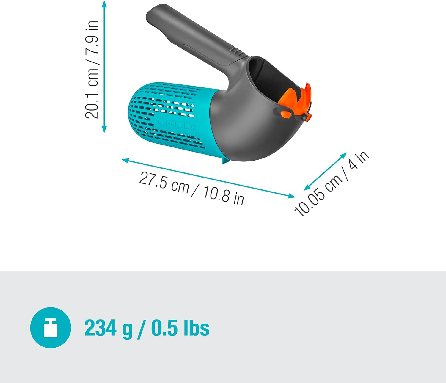 Gardena Combisystem Berry Picker: Harvester with Integrated Basket for Collecting Berries, Rotating Attachment for Berries or Fruit, Integrated Handle, Small Feet for Standing (17400-20) image number 6
