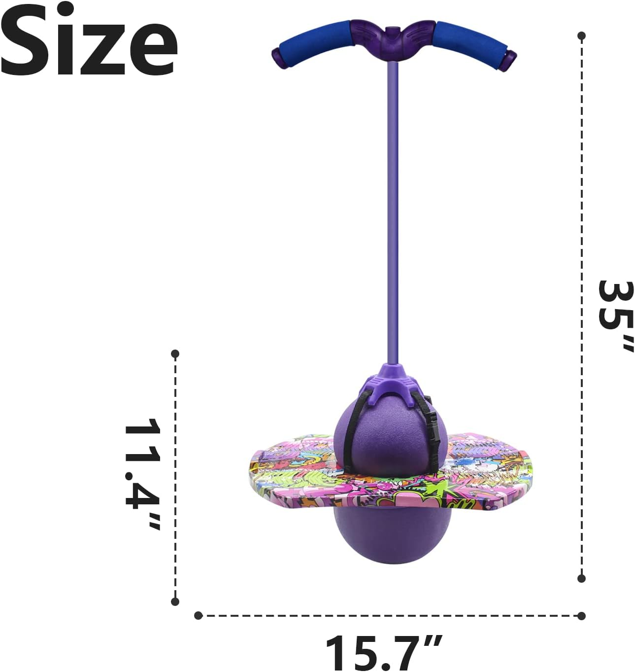 POGO Ball Is Suitable for Children and Adults, 201 Pounds, Balanced and Coordinated, Bouncing Pop Ball, Cool Challenge, Children&rsquo;S Toy, Challenge Gift Stuffing image number 4