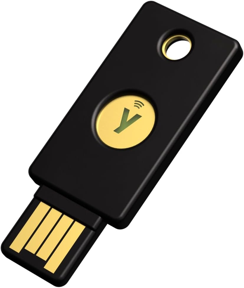 Yubico Yubikey 2FA Security Key Black NFC USB-A image number 5