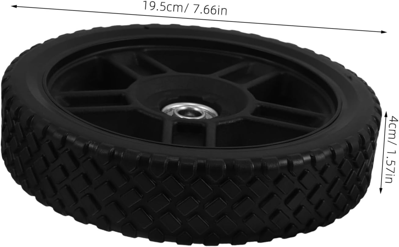 SUPVOX Lawn Mower Wheels: 8 Inch Lawn Mower Replacement Wheels for Garden Landscaping - Rubber and Plastic Casters for Outdoor Equipment image number 6