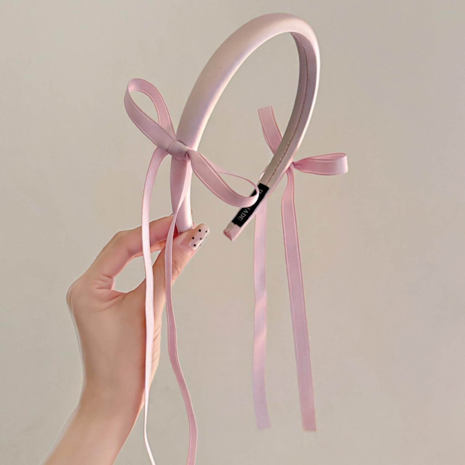 Headband, Hair Accessories for Women, Girls, Bride, Fashion Flower Girl Headbands, Hair Band Headpiece with Tassels (Pink) image number 6