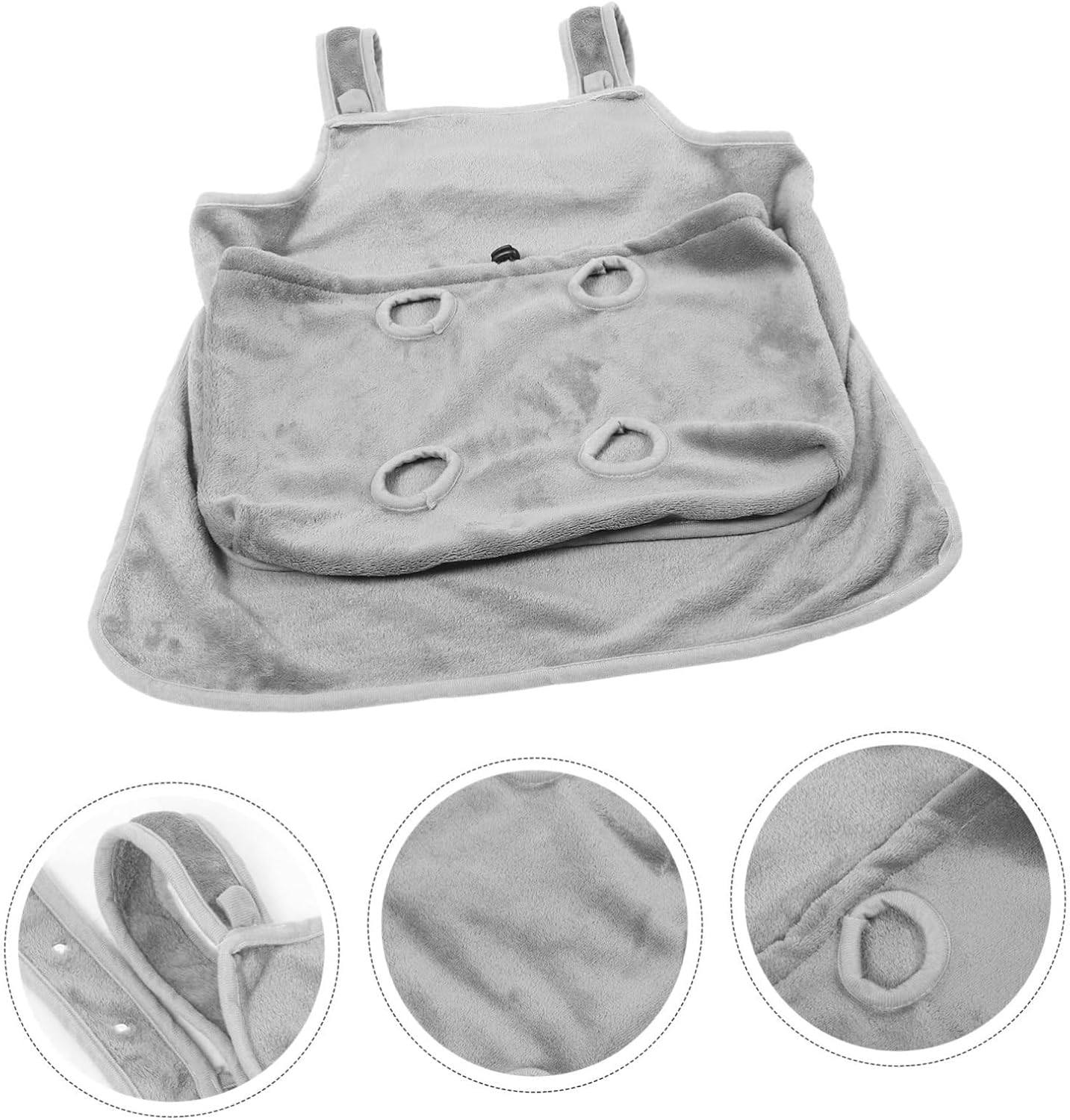 Abaodam Cat Apron Pet Carrier Bag with Soft Comfortable Material Secure Snug Fit for Outdoor Use Hair Resistant Grooming Apron for Cats Protects Clothes from Shedding and Scratches