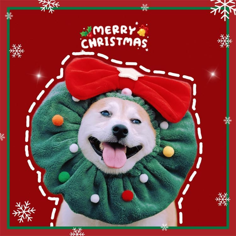 Pet Christmas Headbands, Funny Dog Collars, Cat Garlands and Collars, Pet New Year Clothing Accessories,1 Pcs,L(35Cm-40Cm) image number 3