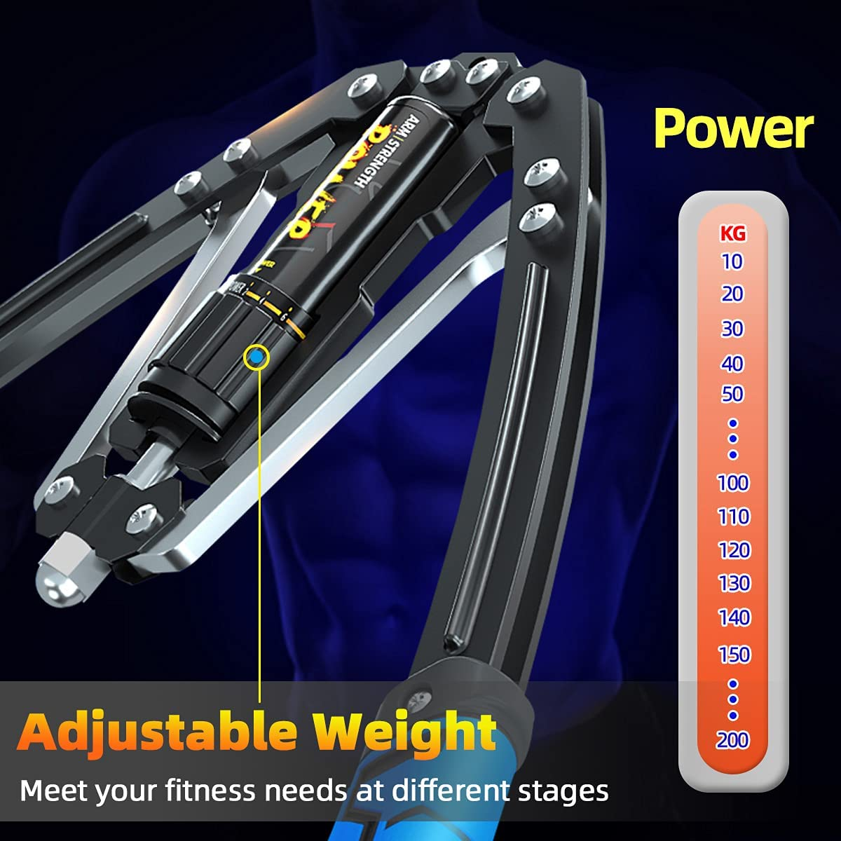 Adjustable Arm Exerciser Hydraulic Power Twister image number 5