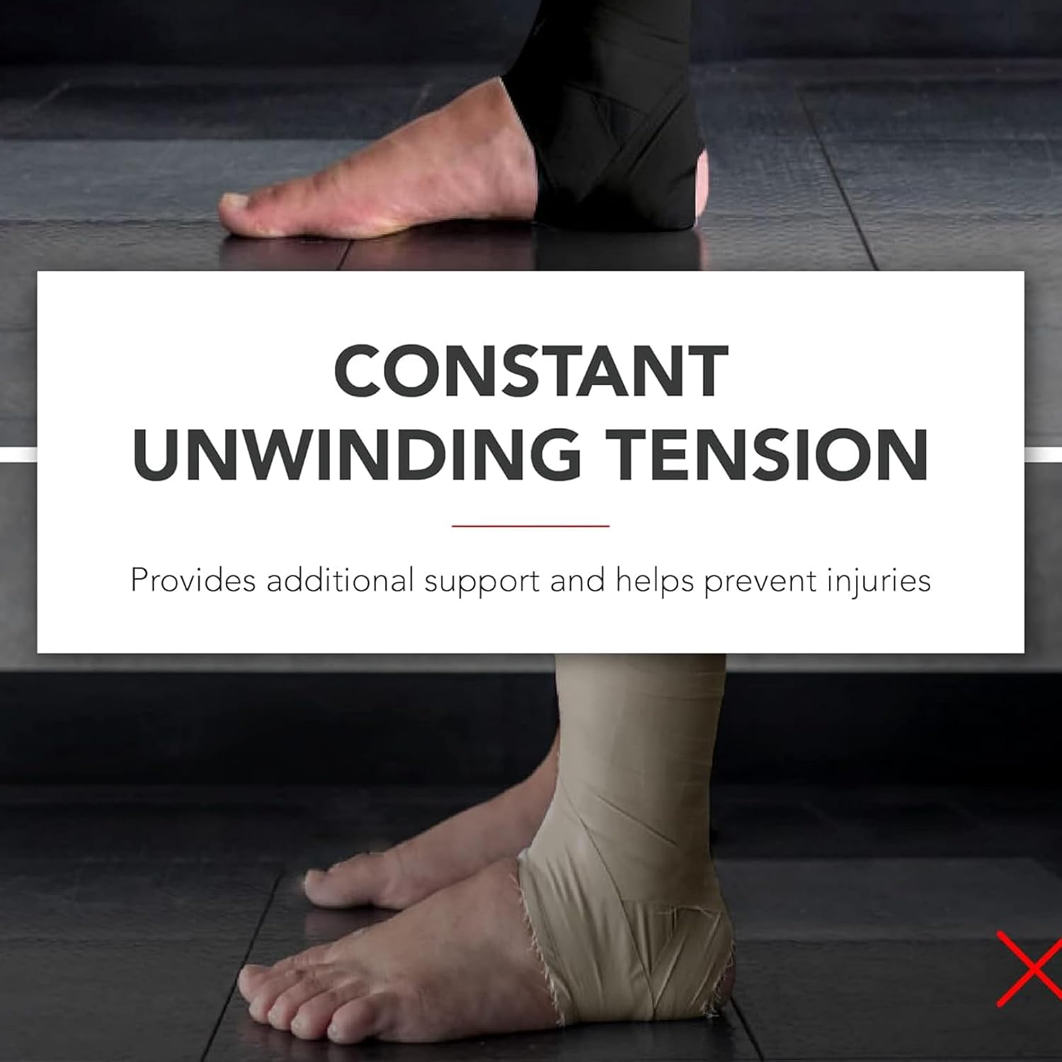 4-Pack Black Athletic Sports Tape,Very Strong Easy Tear NO Water & Sweat Resistant Therapeutic Tape for Performance Fitness Athletes, Protect & Assist Motion, Injury Recovery image number 1