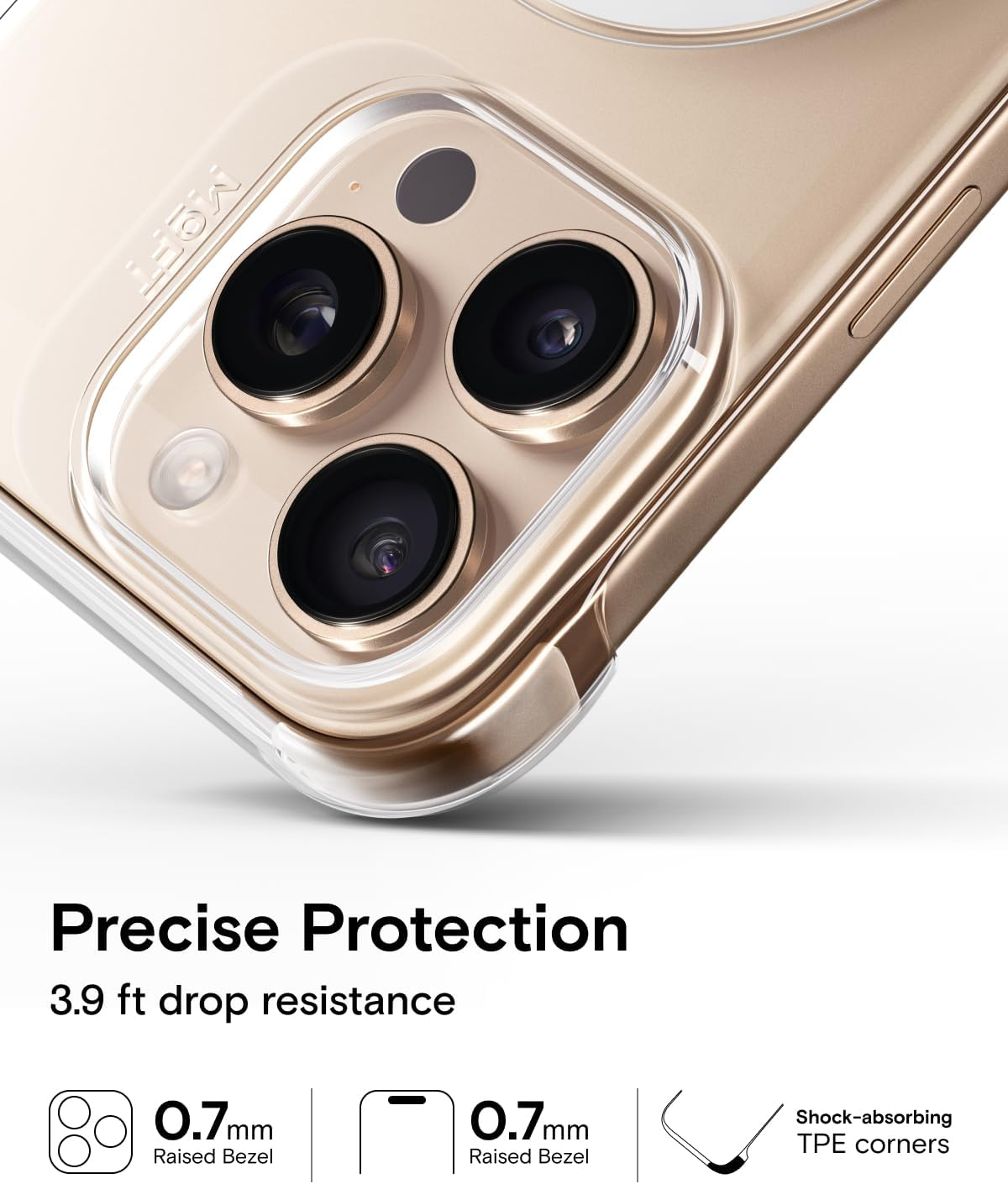 MOFT Invisible Case for Iphone 16 Pro Case, Clear Magsafe Phone Case, Dual Cutouts Frame Design with Bare-Device Feel, Anti-Yellowing Ultra-Thin Strong Magnetic Protective Phone Cover, Clear