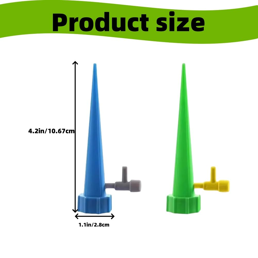 20PCS Self-Watering Nails, Adjustable Plant Watering Device Self-Watering Piles, Automatic Drip Irrigation System with Slow-Release Control Valve Switch - for Outdoor and Indoor Plants image number 2