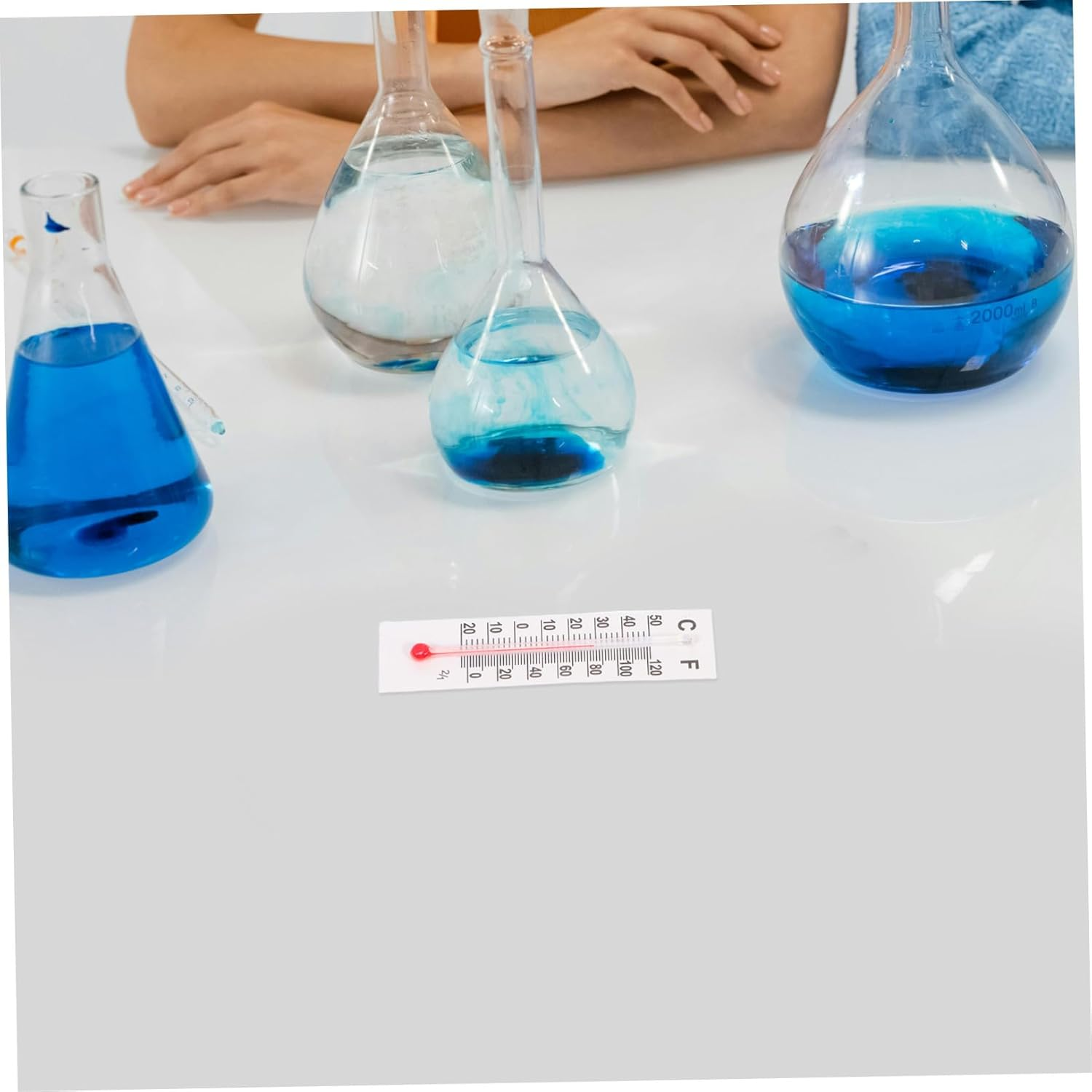 30Pcs Micro Temperature Gauges Portable Pocket Thermometers for Dollhouse Accessories and Decoration Glass Design with Clear Readability for Home and Office Use image number 3