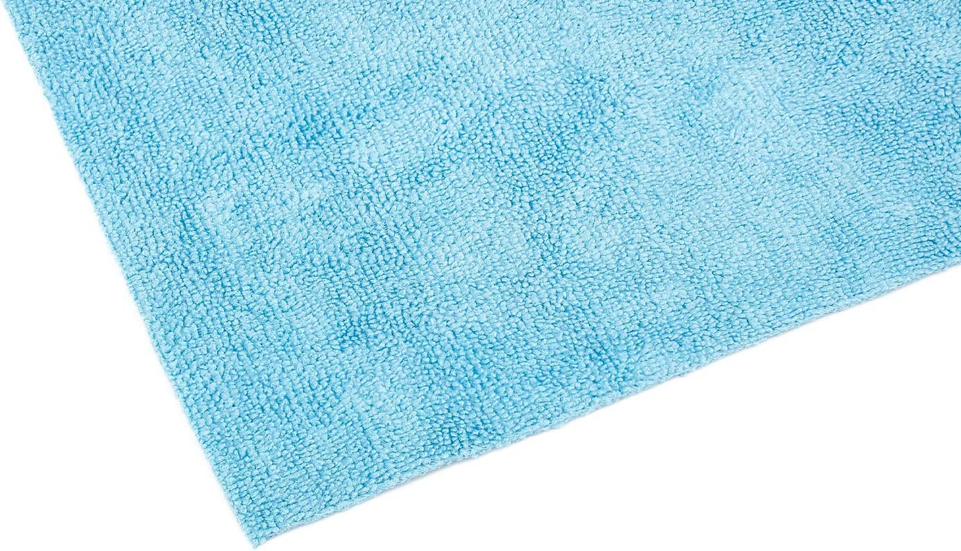 The Rag Company (10 Pack Edgeless 300 16 X 16 Microfiber Terry Towel, Light Blue image number 3