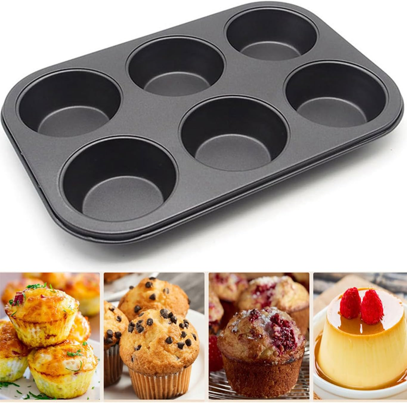 2 Pack Large Springform Cake Pan, Non-Stick Baking Pan Mold with Removable Bottom for Ice Cream Cake Bakeware, Black image number 6