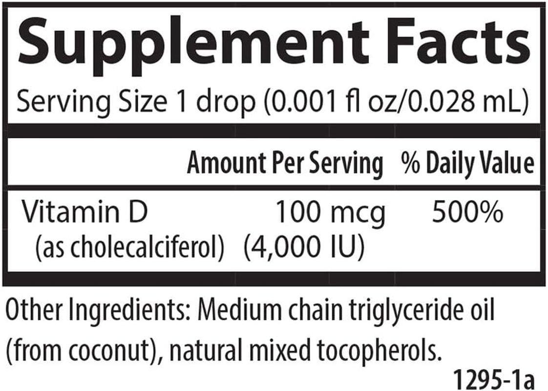 Carlson - Super Daily D3 4,000 IU (100 Mcg) per Drop, Vitamin D Drops, Immune Support, Heart Health, Liquid Vitamin D3, Unflavored, 90 Drops image number 4