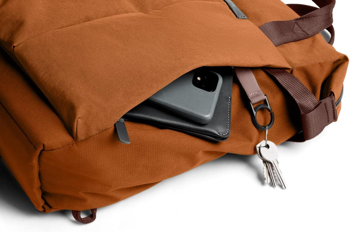 Bellroy Tokyo Totepack, Water-Resistant Woven Convertible Backpack and Tote Bag - Bronze - Raven image number 6
