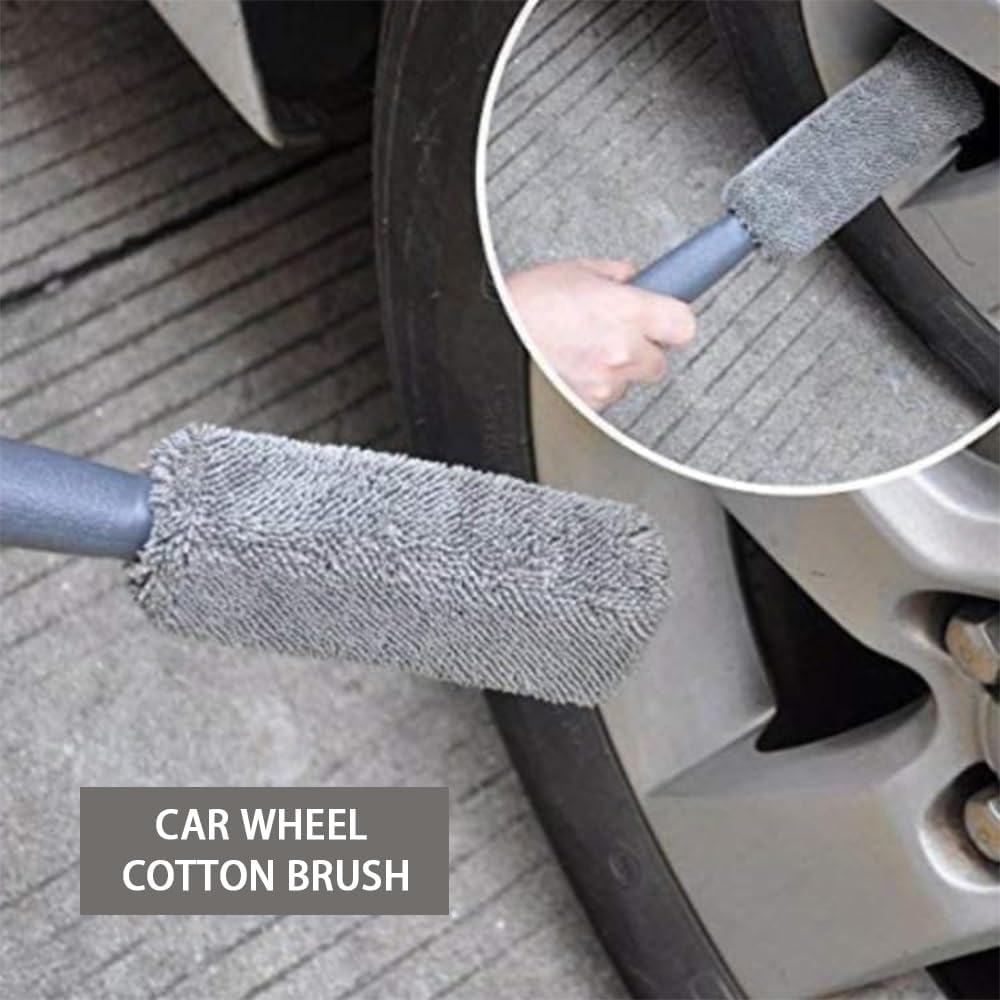 12-Piece Car Wash and Detailing Tool Set &ndash; Includes Wheel Brush, Tire Brush, Car Wash Mitt, Microfiber Towels, Polishing & Waxing Sponges image number 5