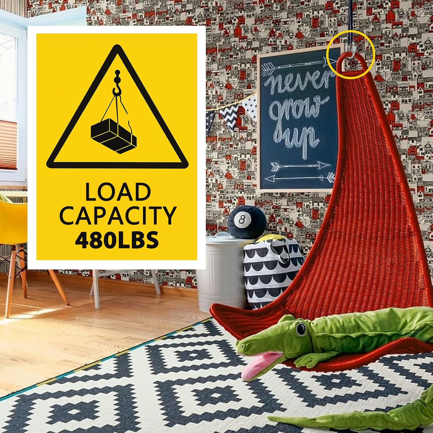 HOME MASTER HARDWARE 304 Stainless Steel Keychain Carabiner Clip Set for Backpack, Key Ring, Camping, Hiking Equipment