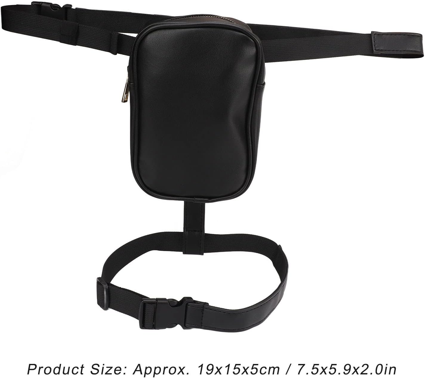 Thigh Harness Leg Bag, Large Capacity Waterproof Wear Resistance Stable PU Leather Leg Purse for Women for Outdoor image number 2