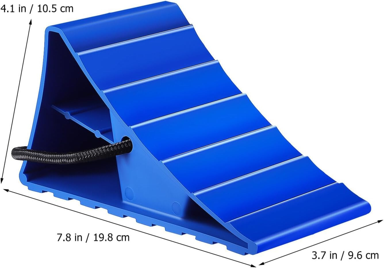 Car Wheel Chock 2Pcs RV Wheel Chocks Trailer Chocks Heavy Duty Rubber Wheel Wedge for Car, Travel Trailer, 20 * 10.5 * 9.5Cm image number 2