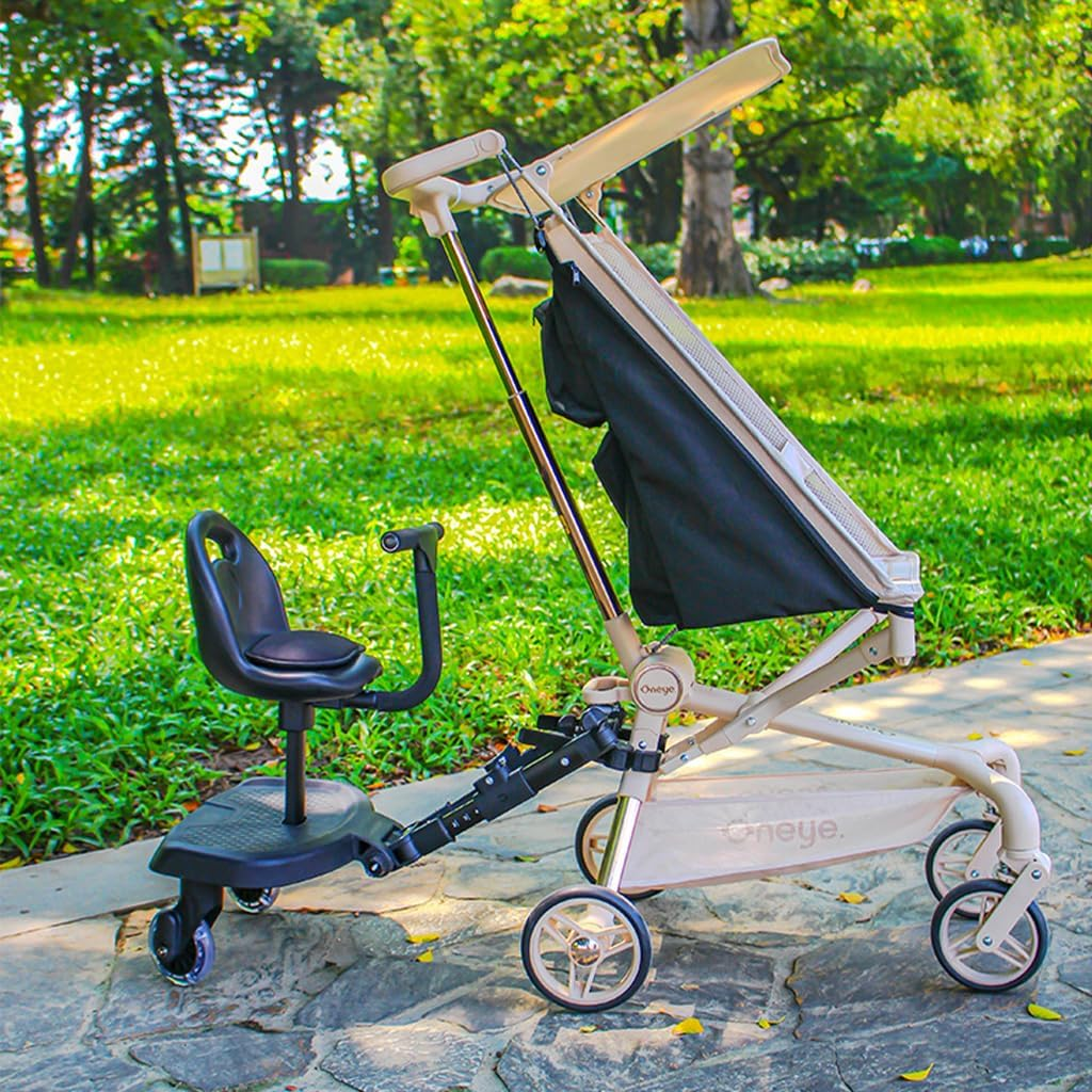 Buggy Board,Universal 2-In-1 Stroller Board,Child Rider Stroller Attachment with Saddle Seat and Standing Platform,Baby Stroller Connectors,Quick and Easy to Use, Safety Design Upgrade image number 2