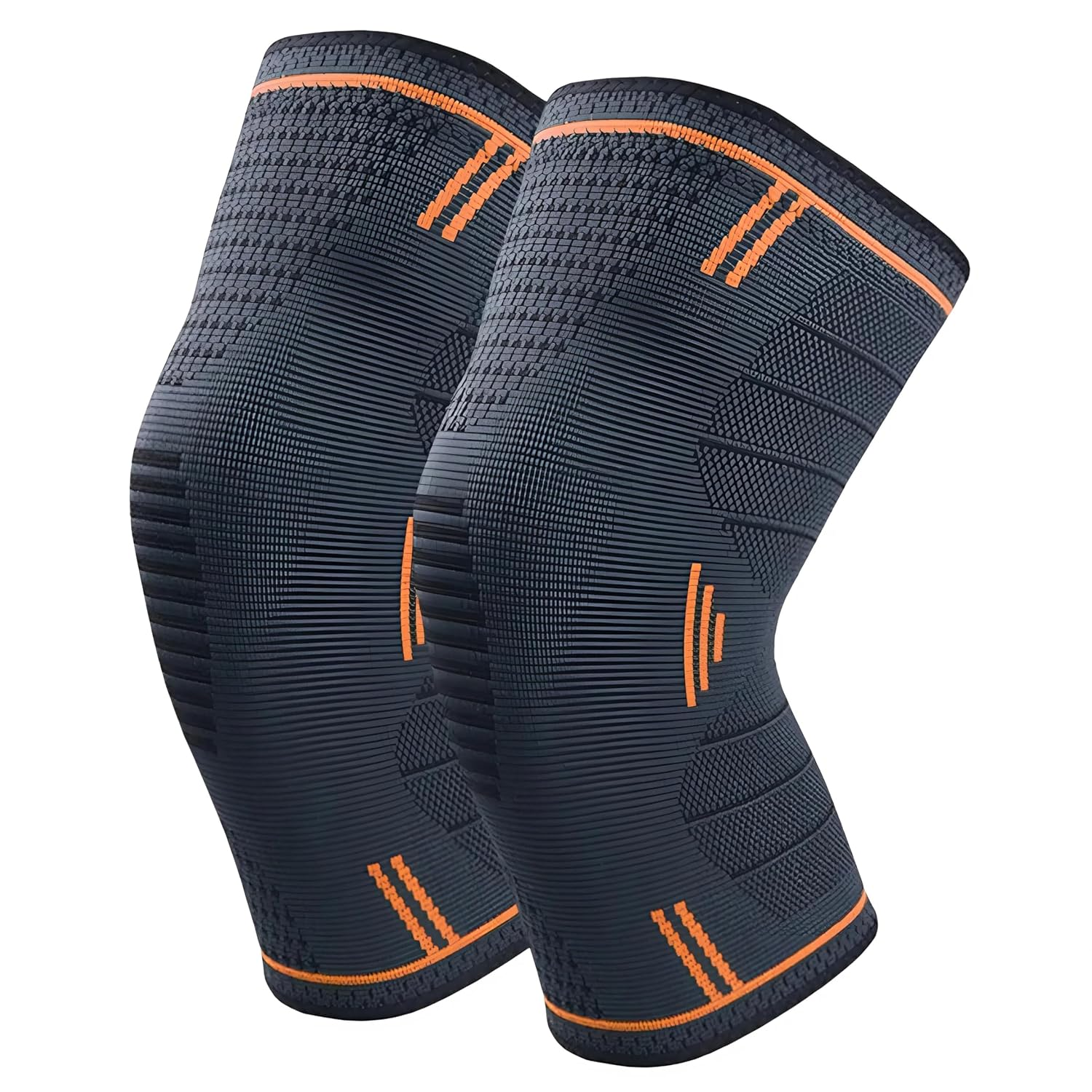 2 Pack Knee Braces for Knee Pain Women & Men - Knee Compression Sleeve, Knee Support for Arthritis Pain, Meniscus Tear, Running, Working Out, ACL, Mcl,Pain Relief Sports, Home Gym (S) image number 2