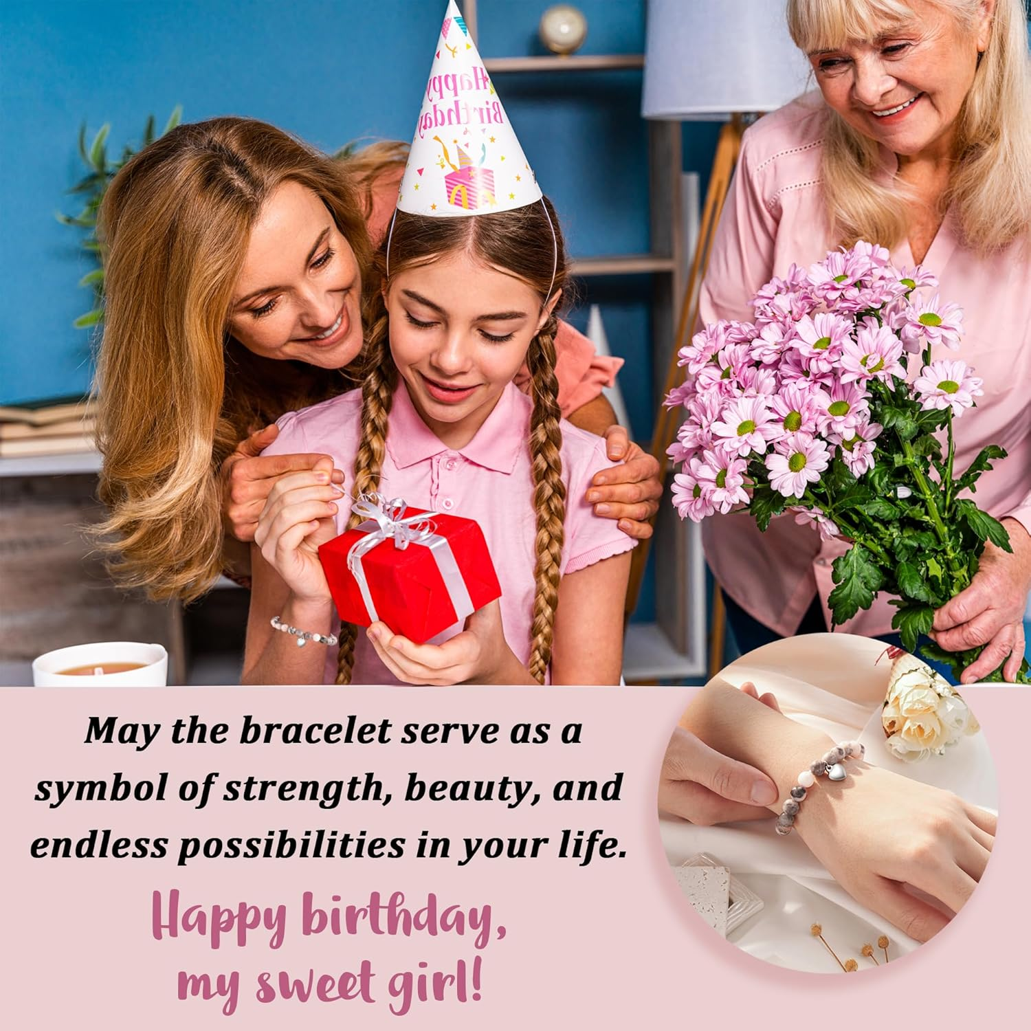 FYUKISS 4-21 Year Old Happy Birthday Gifts for Girls,     for Daughter/Granddaughter/Niece image number 4