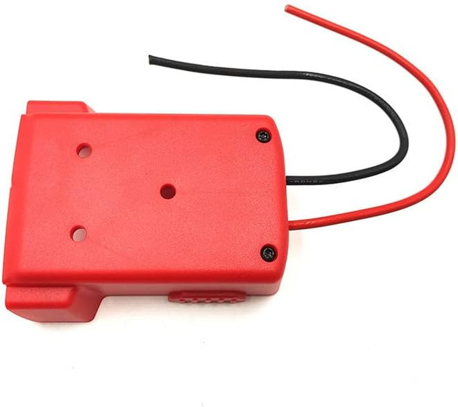 DIY for Milwaukee M18 XC 18V DIY Project Battery Adapter/Base Power 2 Wirings (2X Red)