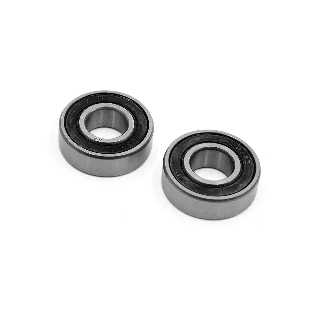 Uxcell 2Pcs 6202-2RS Scooter Motorcycle Sealed Deep Groove Ball Bearing 35 X 15 X 11Mm