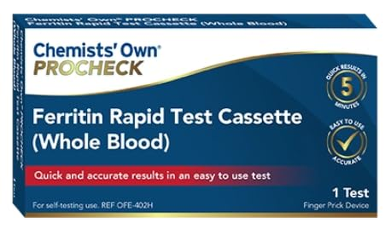 Chemists' Own PROCHECK Ferritin Rapid Test Cassette