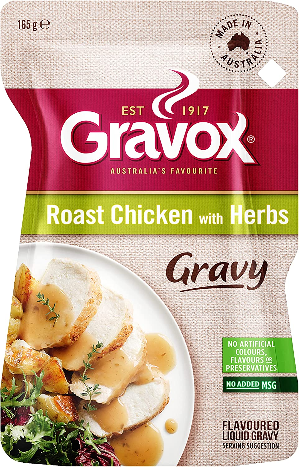 Gravox Roast Chicken with Herbs Gravy Pouch Liquid Pouch for Gravy and Liquid Stock Instant Gravy 165G image number 6