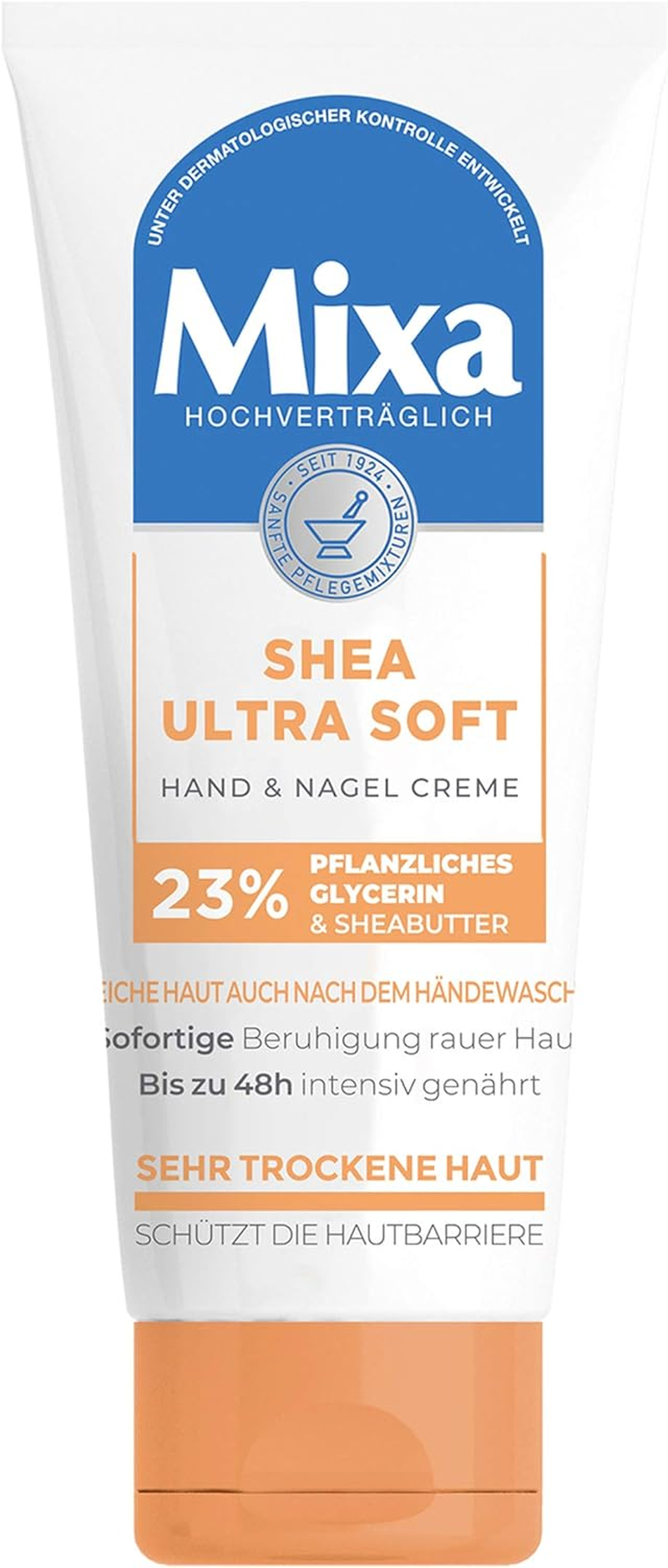 Mixa Shea Ultra Soft Hand & Nail Cream - Nourishing Hand Balm for Dry, Cracked and Rough Hands, Protection & Intensive Care with Glycerine and Shea Butter, 100 Ml image number 4