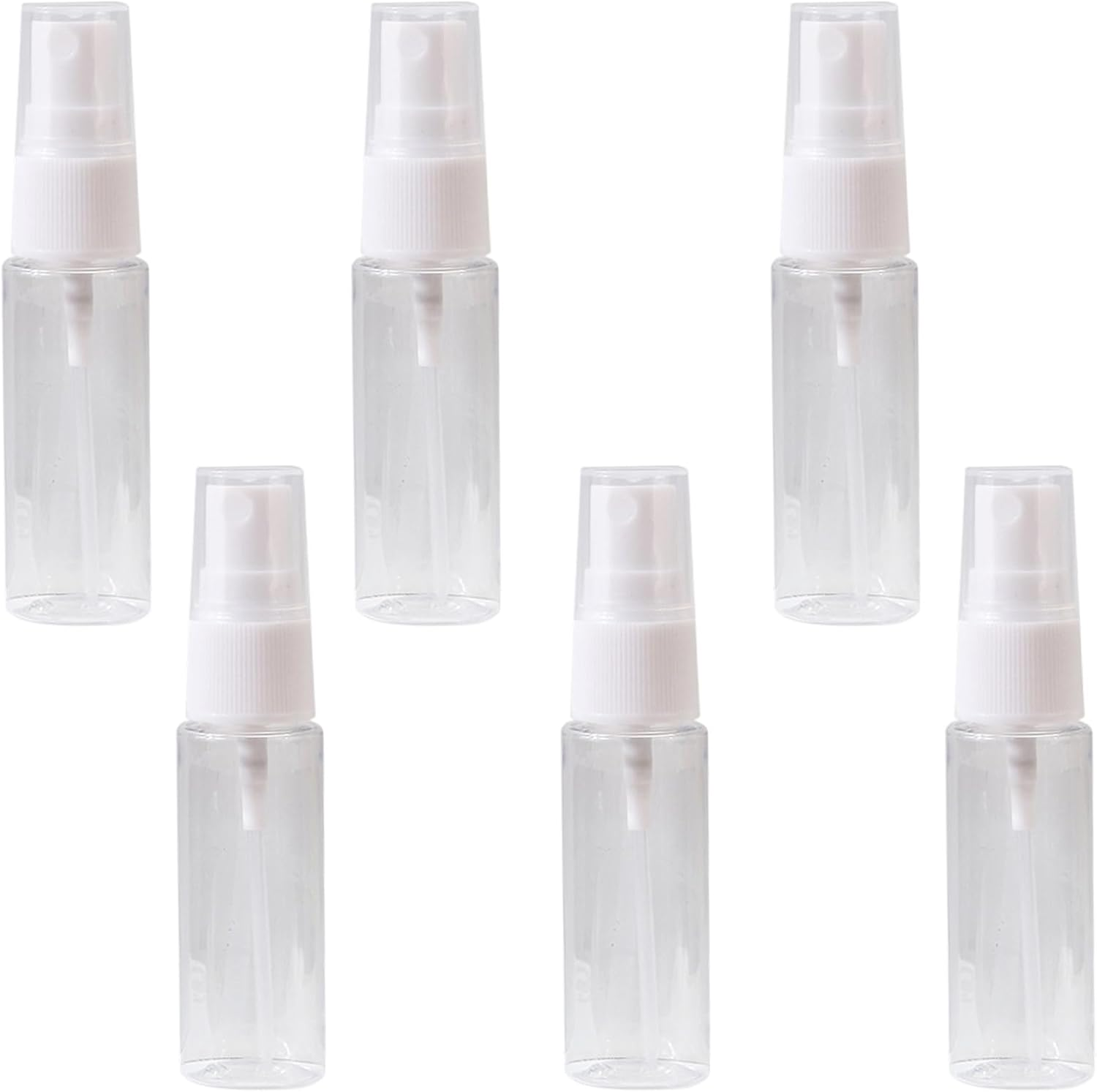 6 X 20 Ml Small Spray Bottles, Atomiser Spray Bottle, Small Spray Bottles for Filling, Perfume Atomiser on the Go, Mini Spray Bottle, Atomiser for Perfumes, Oils, Water, Alcohol and Cosmetics (Mist)