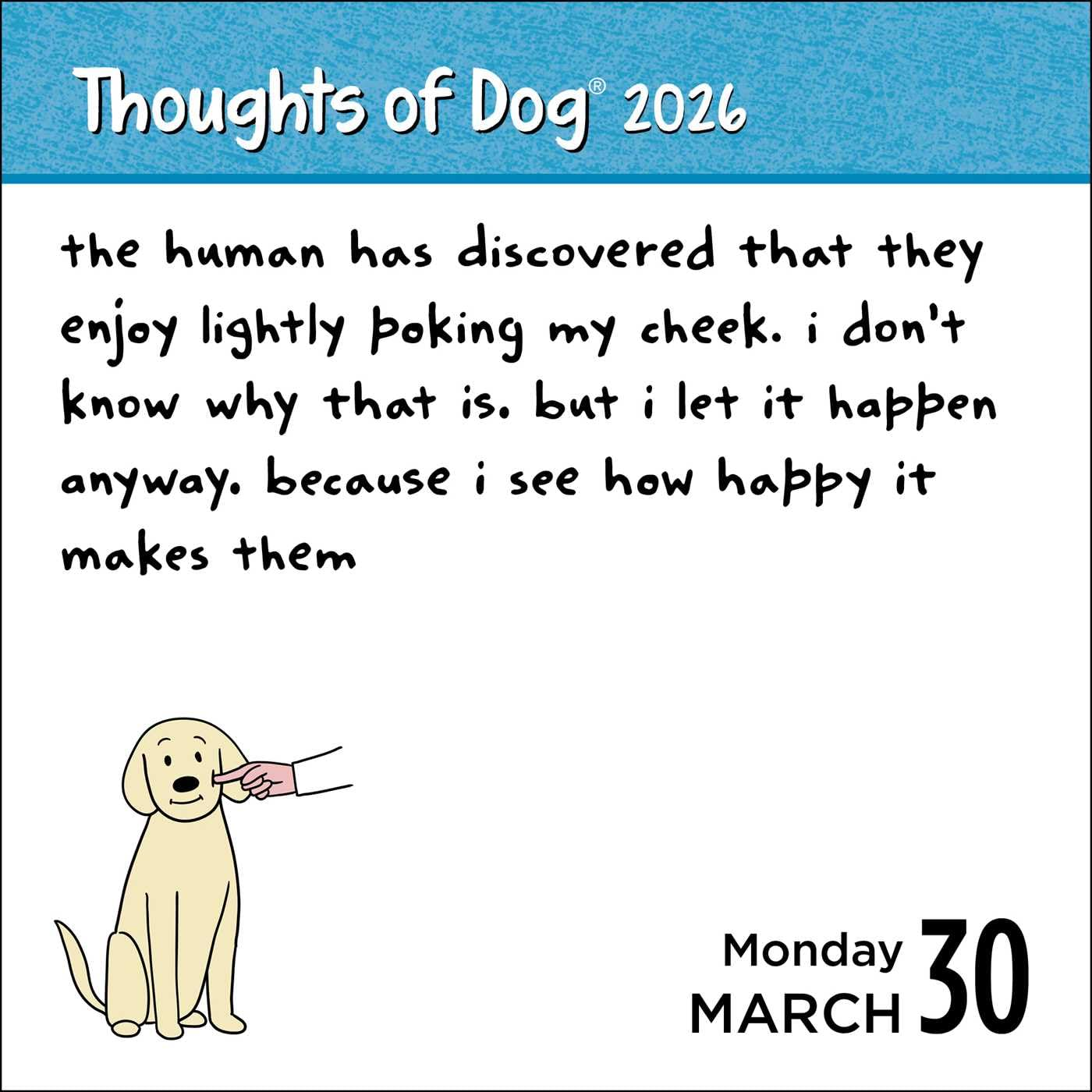 Thoughts of Dog 2026 Day-To-Day Calendar