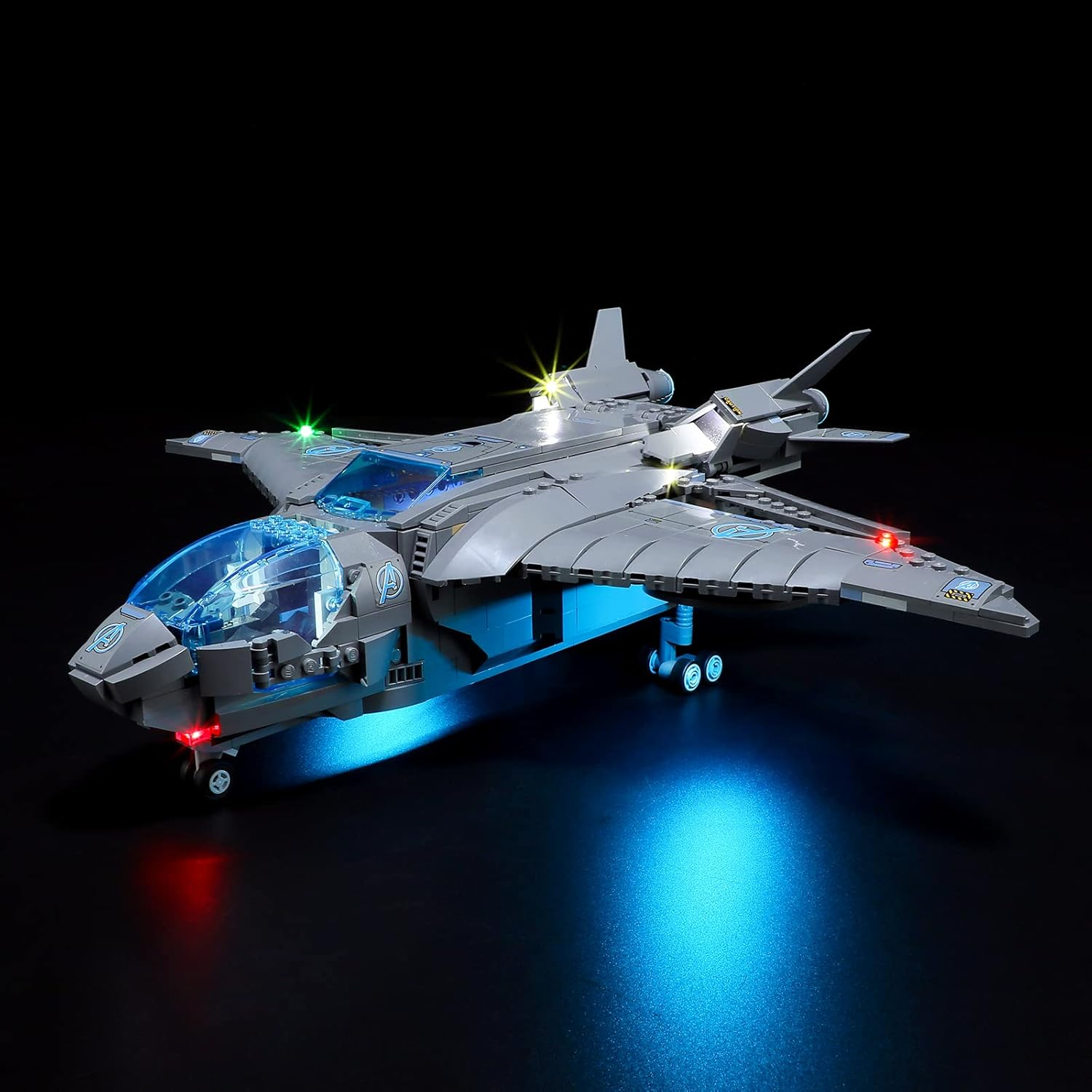 BRIKSMAX Led Lighting Kit for -76248 the Avengers Quinjet - Compatible with  Marvel Building Blocks Model- Not Include  Set image number 1
