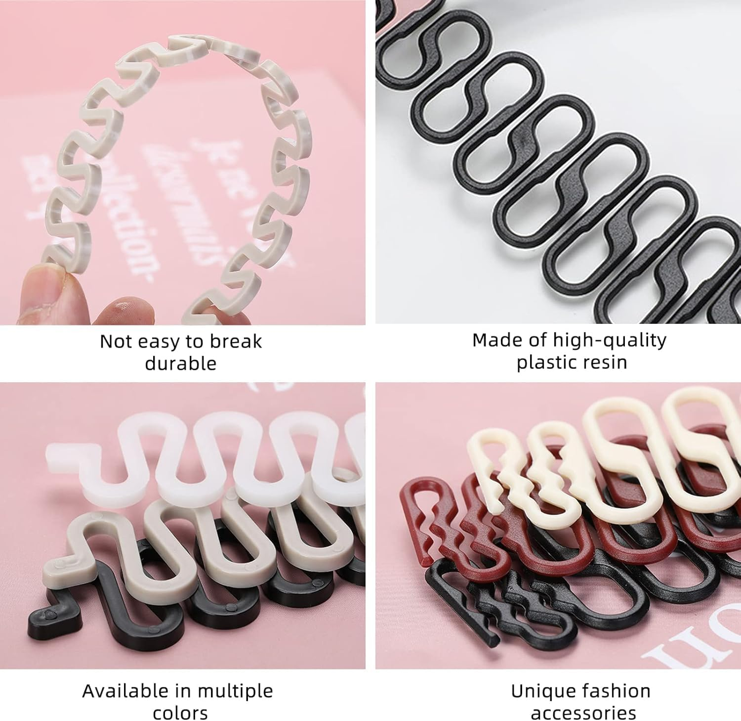 Plastic Fishbone Wave Hair Braid Tool, 12Pcs Fishbone Hair Plaiting Tool French Hair Styling Clip DIY Hair Braiding Tool,Fish Bone Hair Braiding French Braiding Tool,Fishbone Wave Hair Braiding Tool image number 6