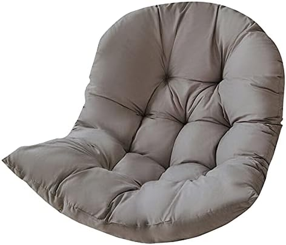 Leoleoyy Egg Chair Outdoor Hammock Seat Cushion, Swing Hanging Chair Cushion for Indoor Outdoor Lounge Camping Yard Patio Garden Chair - Dark Grey (Dark Grey)