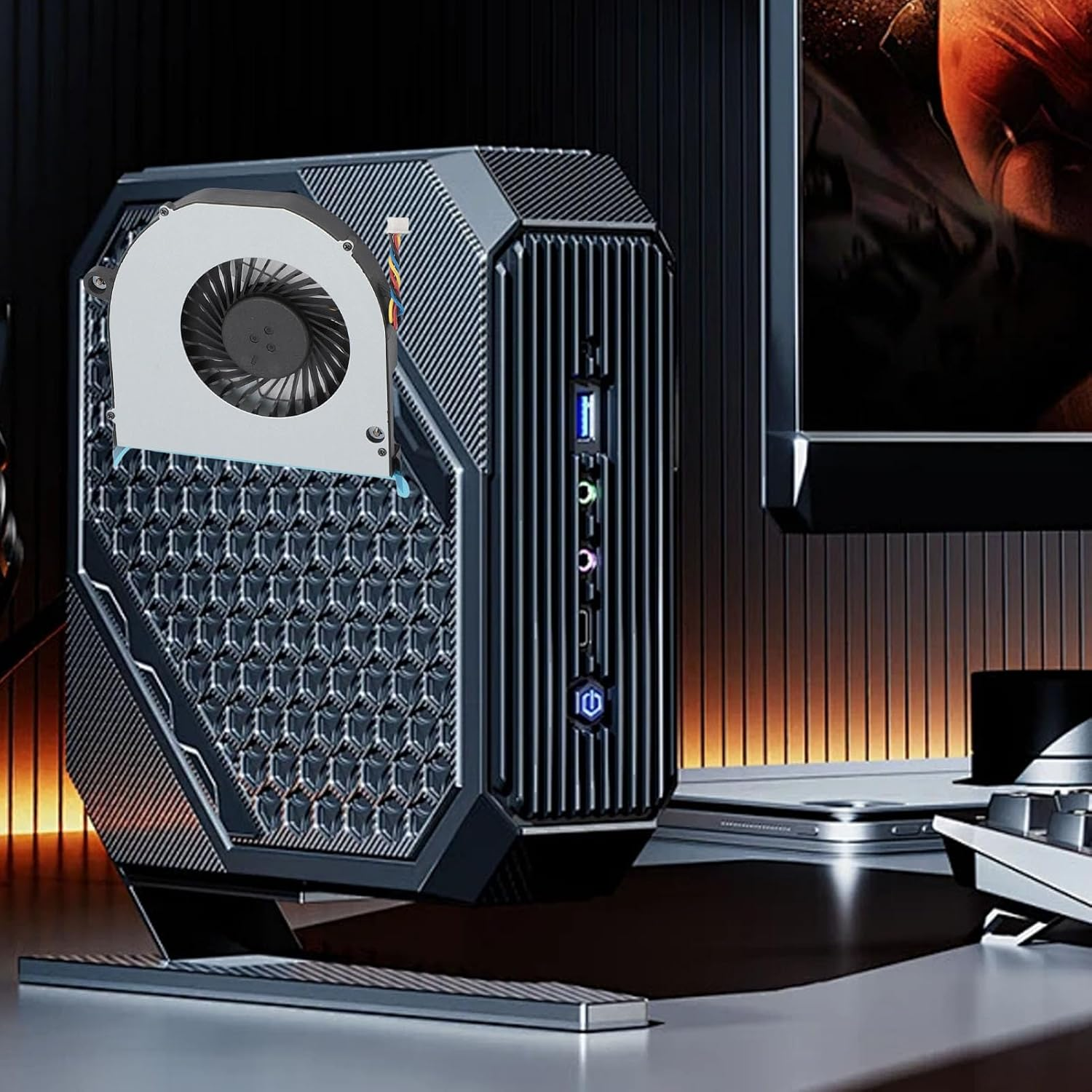 Replacement CPU Cooling Fan, 4 Pin DC5V 0.7A CPU Cooler for Intel NUC11 NUC11PAH NUC11TNH Computer Cooling Fan, Fast Heat Dissipation image number 2