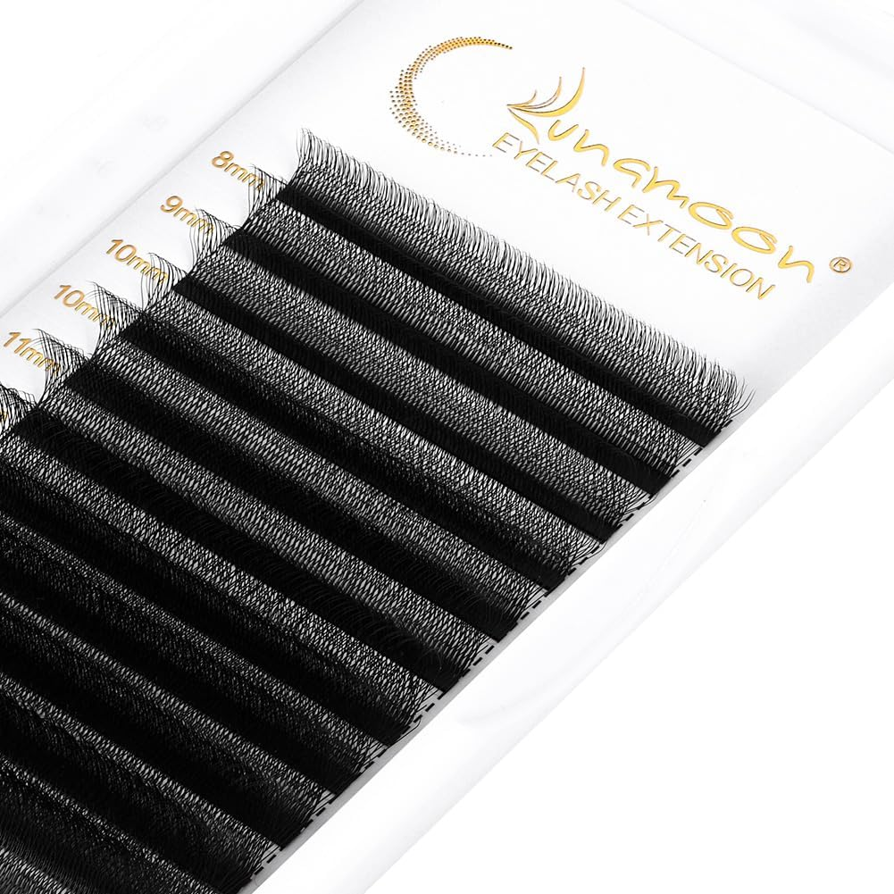 Lunamoon 5D Eyelash Extensions, W Eyelashes, Self-Fanning Lash, Ready-To-Use Fan Eyelash Extensions, Russian Volume Eyelashes, Premade Fan Lashes (Camellia5D-0.07C/8-15 Mm) image number 1