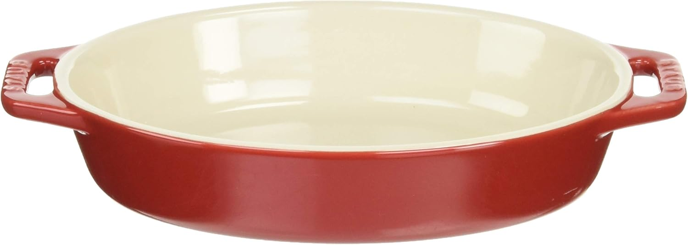 Staub Dish 40508-590 Rectangular Dish, Cherry 10.6 X 7.9 Inches (27 X 20 Cm), Ceramic Au Gratin Dish, Oven Safe and Microwave Safe image number 3