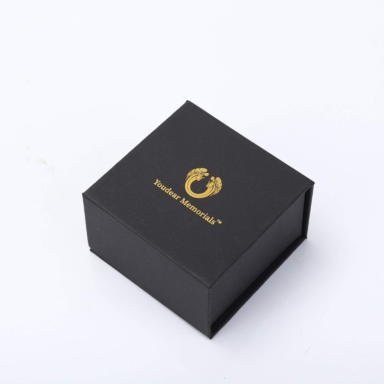 Small Urn for Human Ashes - 1.6'' Handicrafted Urn - Beautiful Tiny Keepsake Urns - Mini Urn Made of Ceramic - Hold 1.2 Cubic Inches of Ashes (Orange) image number 3