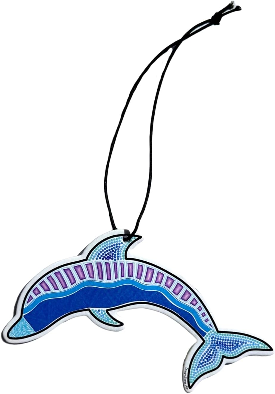 Dreamtime Air Dolphin Car Air Fresheners &ndash; Grapefruit Scent, Pack of 3 | Cute Hanging Design for Car, Office or Home | Long-Lasting Essential Oil Fragrance image number 1