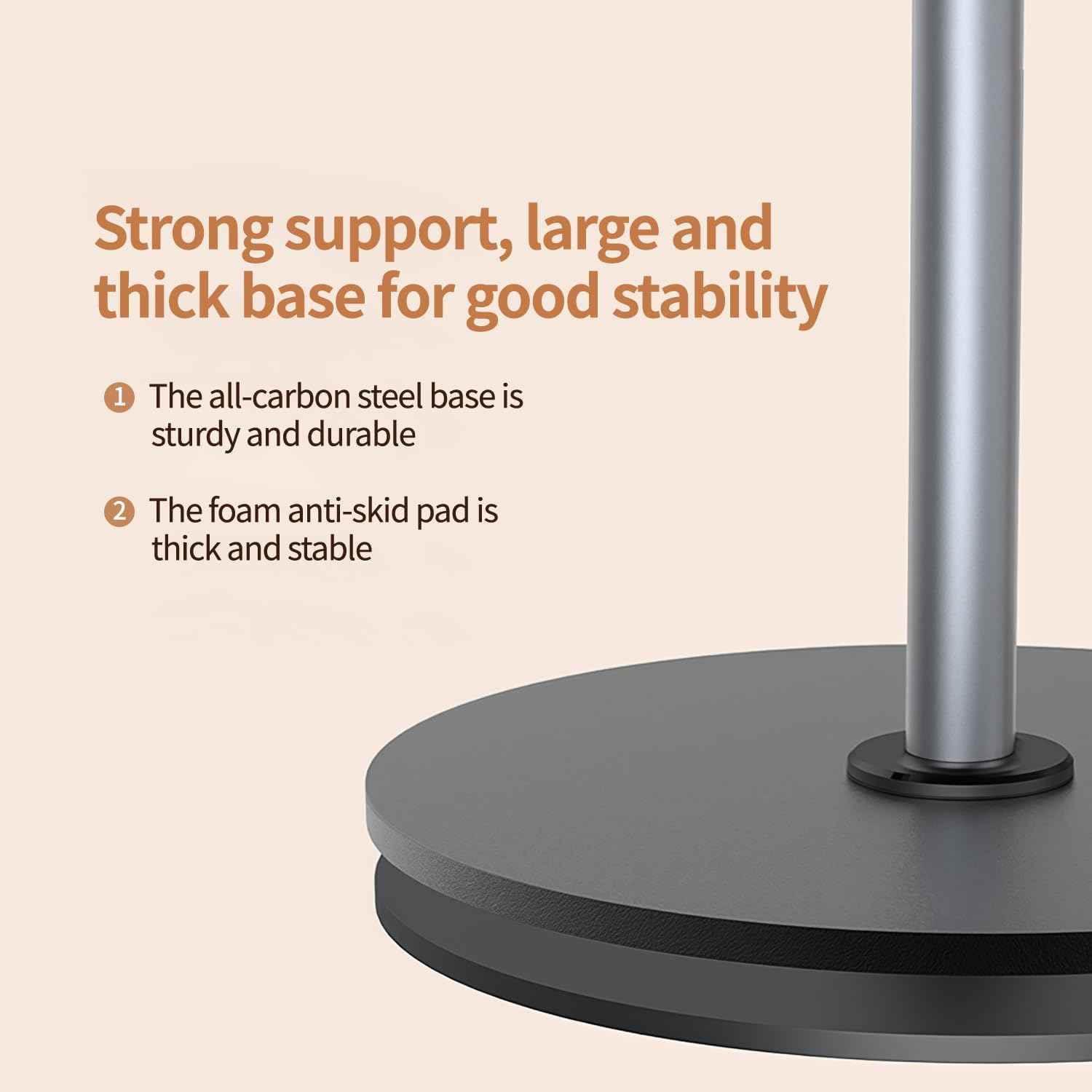 Yayusi Magnetic Overhead Tripod Mobile Phone for Iphone, 30 Cm Long Mobile Phone Holder for Filming, Adjustable and Mobile Phone Tripod Table, Suitable for Live Broadcasts, Meetings, Cooking, Nail Art image number 1