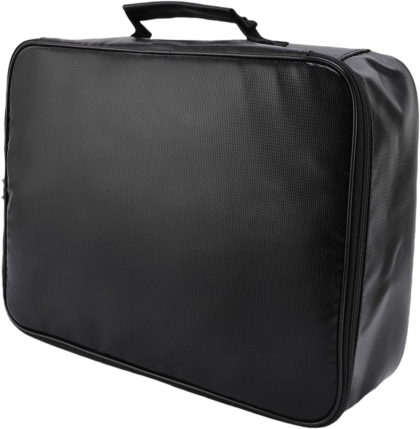 Plyisty Large Fireproof Document Bag with Combination Lock Enhanced Security File Bag for Passport Certificate Money Multiple Pockets Organizer Fiberglass Cloth image number 4