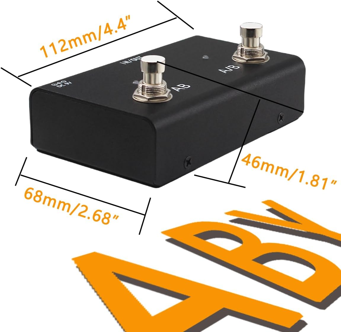Adoerpai ABY Channel Switch Pedal Box Line AB Selector True Bypass for Guitar Effect Pedal image number 1